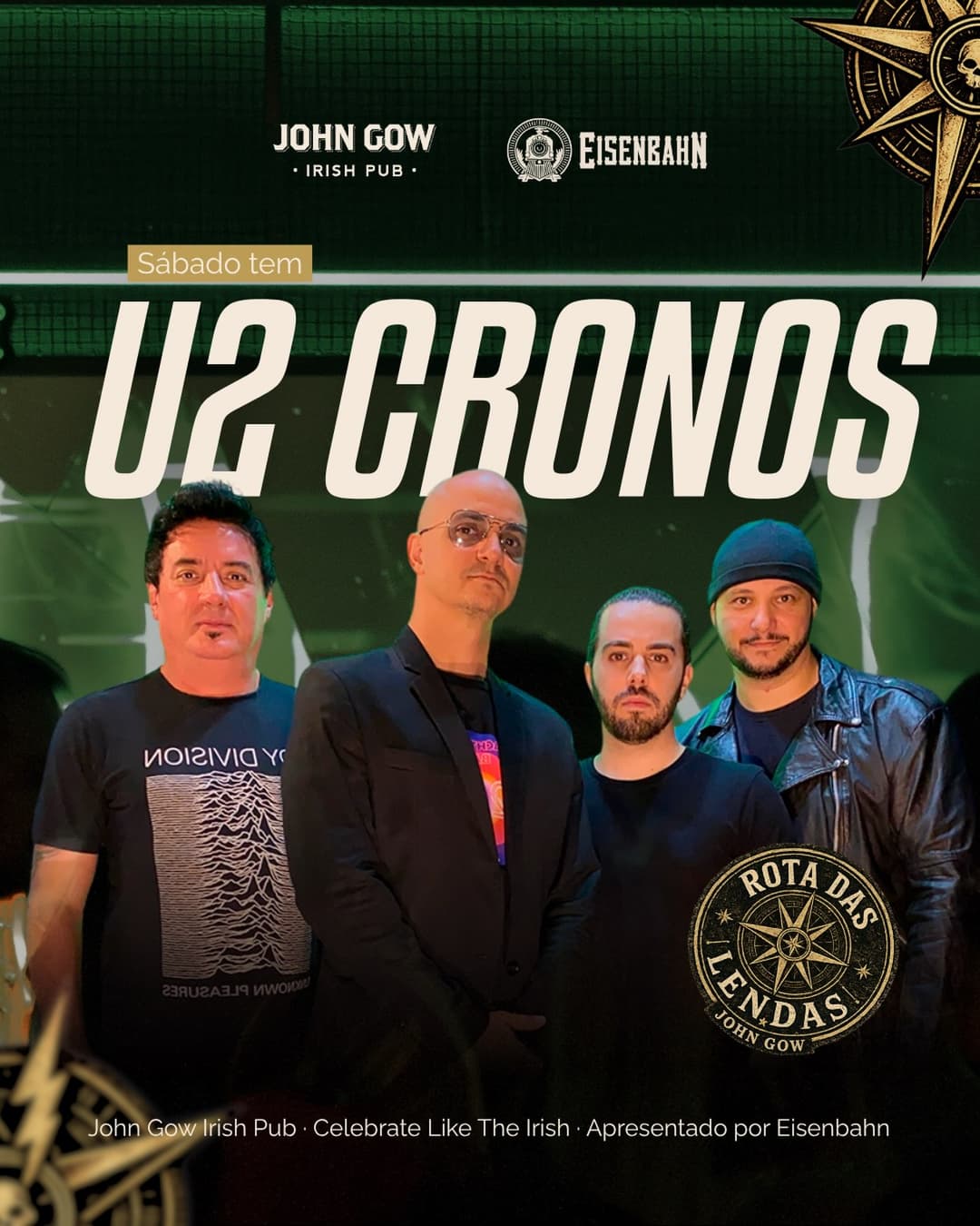 Flyer de Zassa e U2 Cover