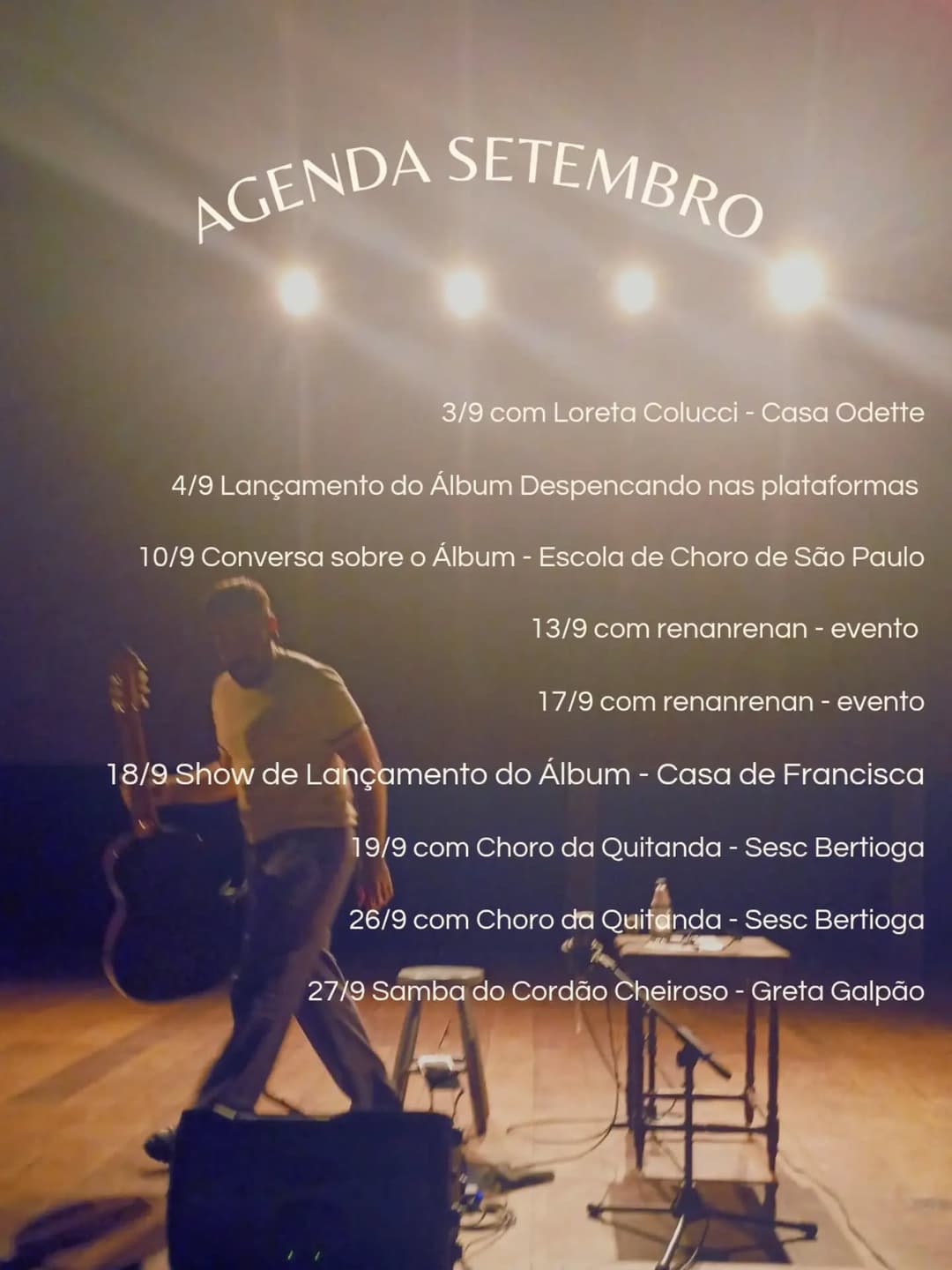 Flyer de Luca Frazão e Loreta Colucci