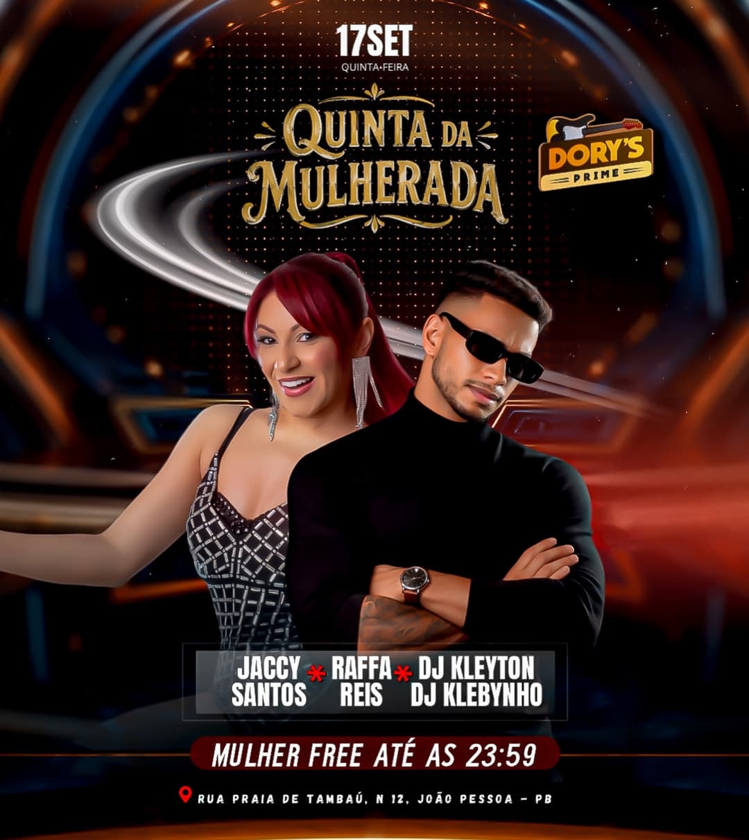 Flyer de Jaccy Santos, DJ Kleyton JP e mais 3 artistas