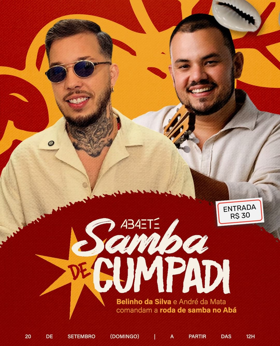 Flyer de Samba de Cumpadi