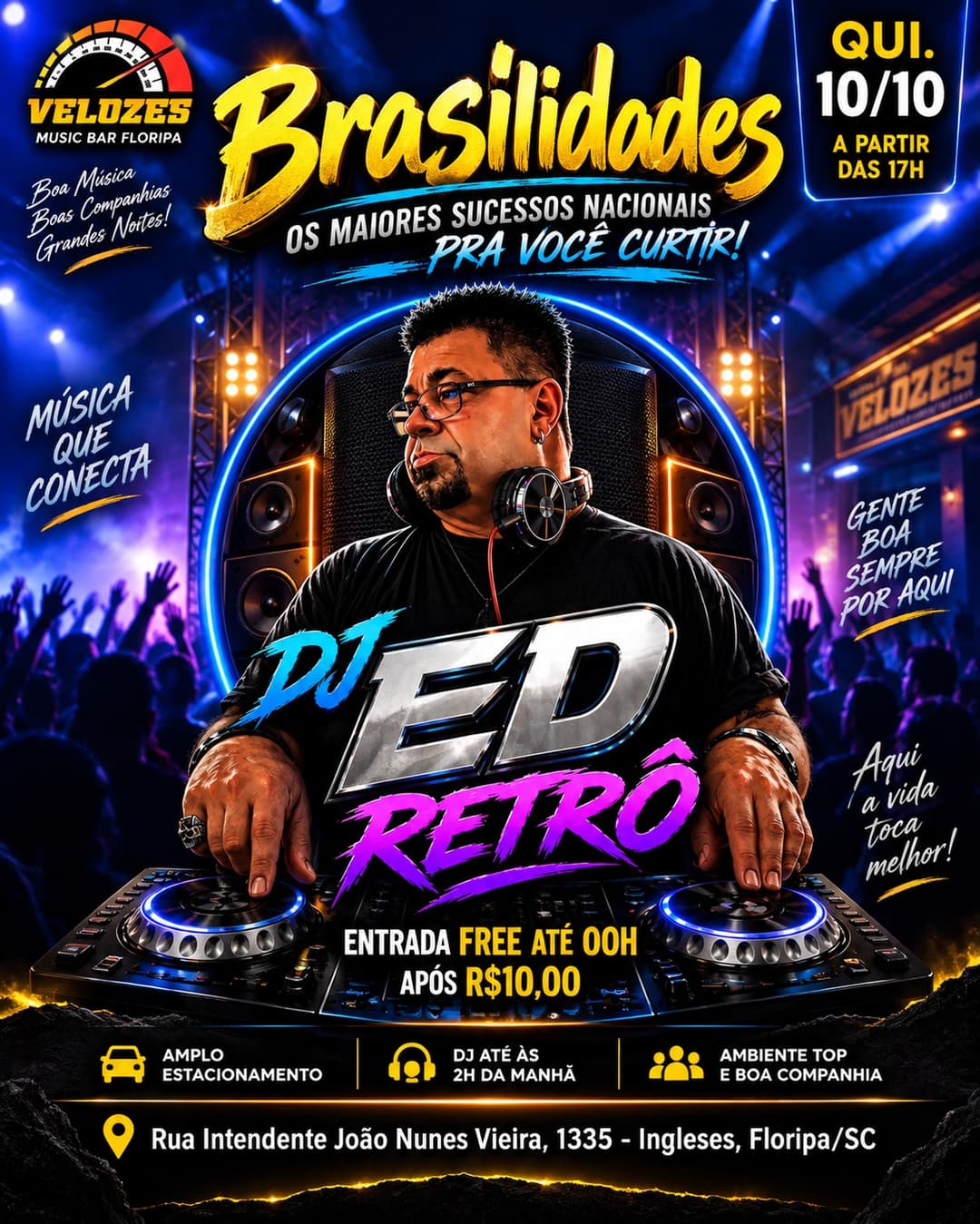 Flyer de DJ Ed Retrô