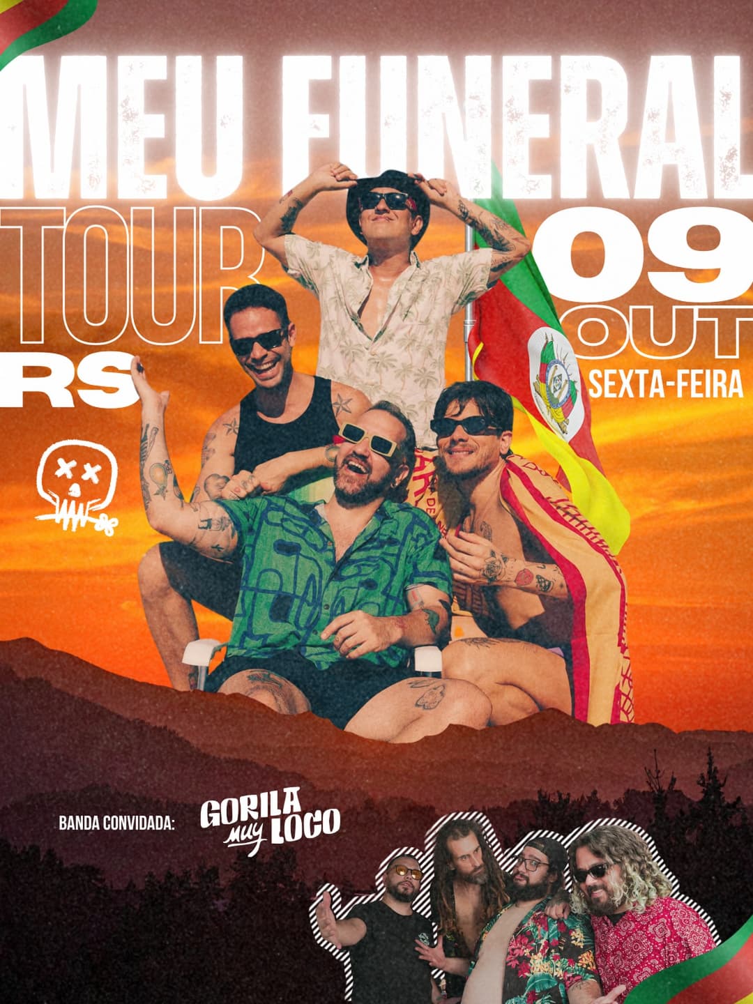 Flyer de Meu Funeral, Gorila Muy Loco e deMarco