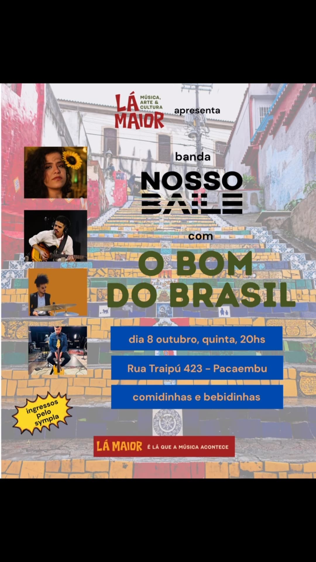 Flyer de Nosso Baile e Fran Nóbrega