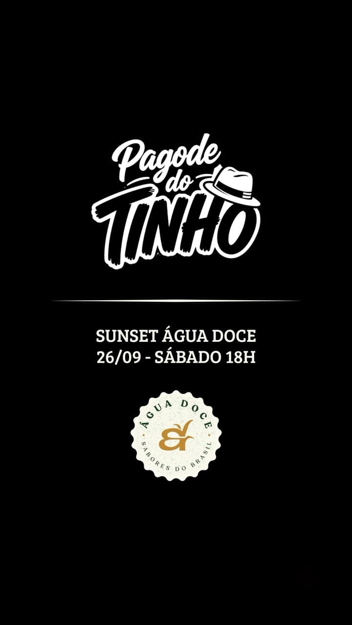 Flyer de Pagode do Tinho