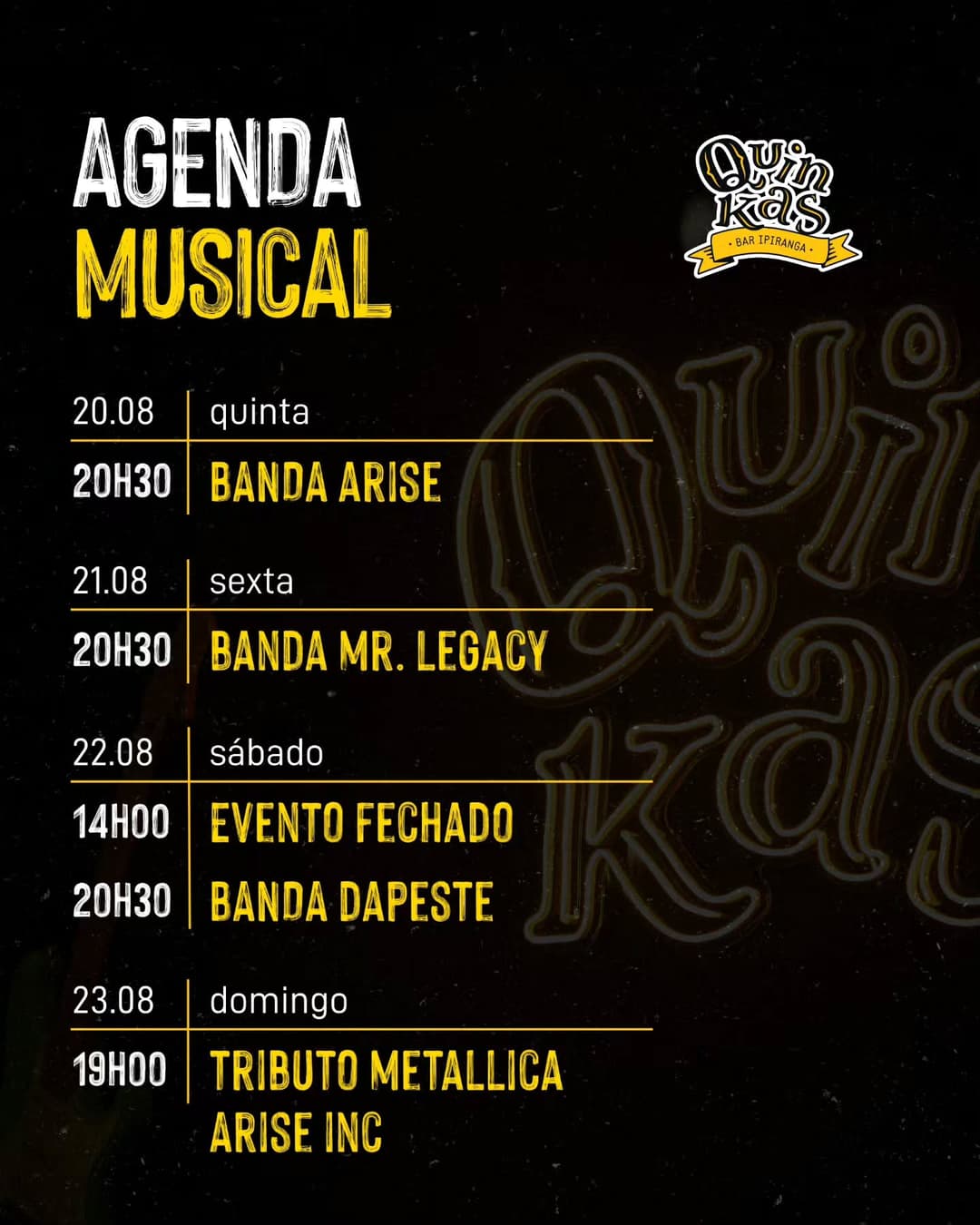 Flyer de Arise