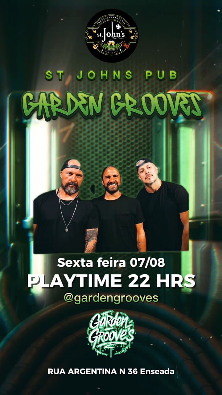 Flyer de Garden Grooves e Garden