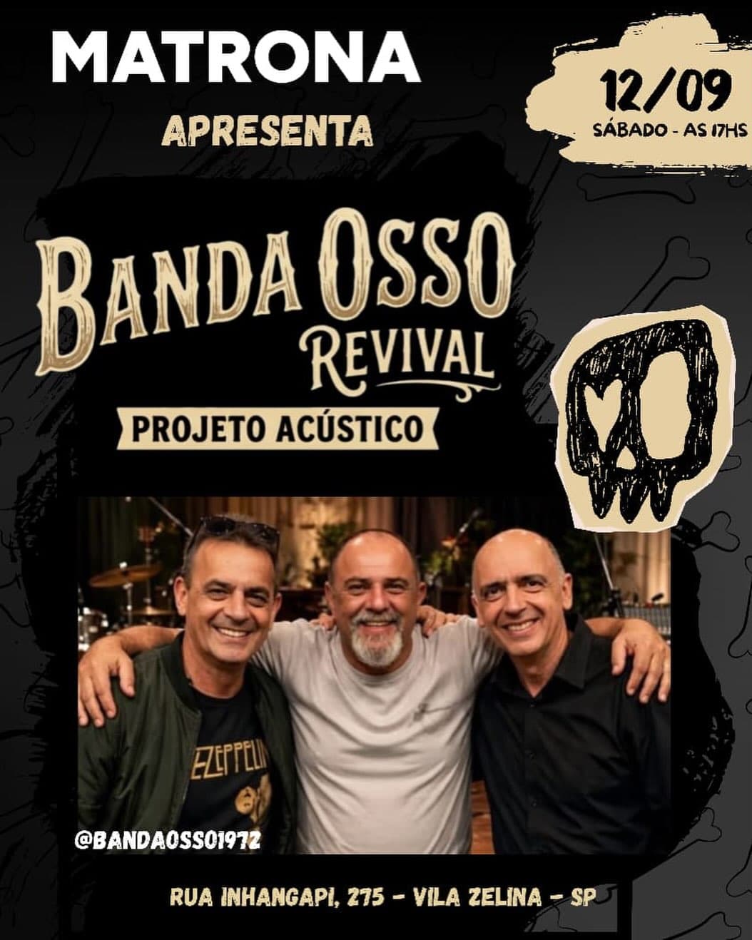 Flyer de Banda Osso 1972