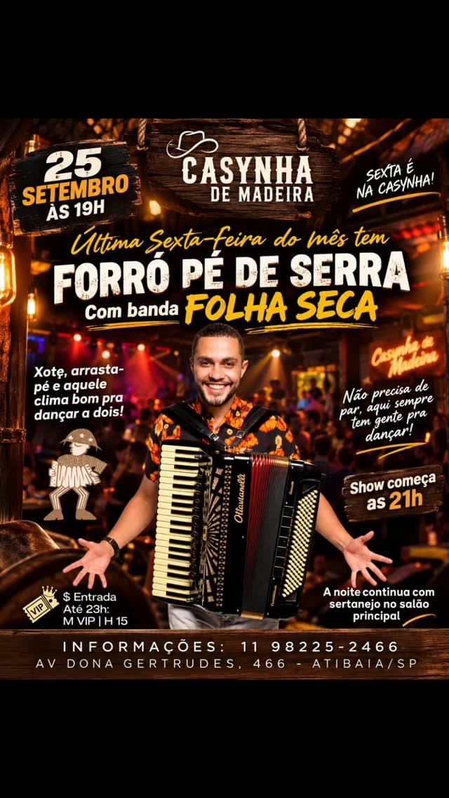 Flyer de Folha Seca