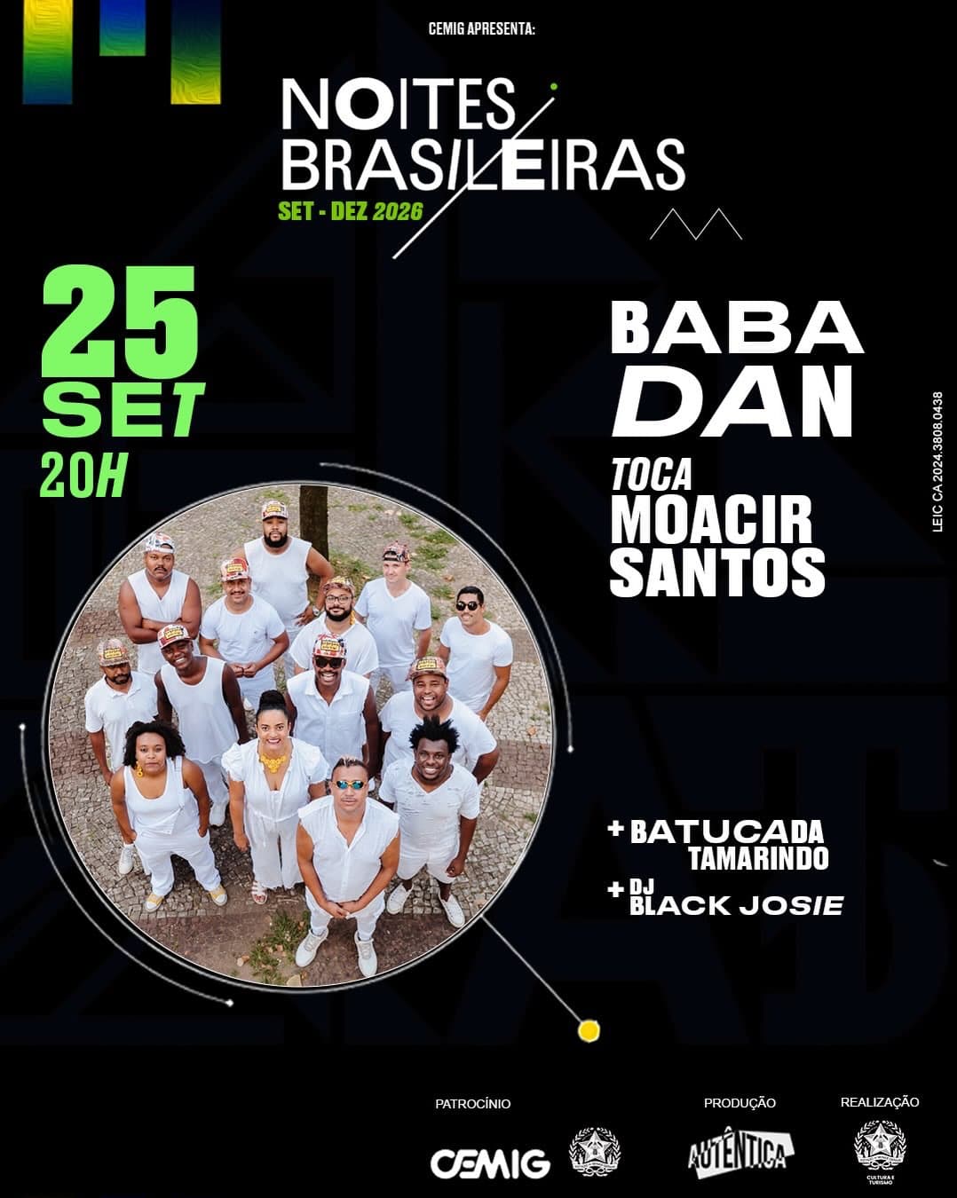 Flyer de Black Josie, Babadan Banda de Rua e Batucada Tamarindo