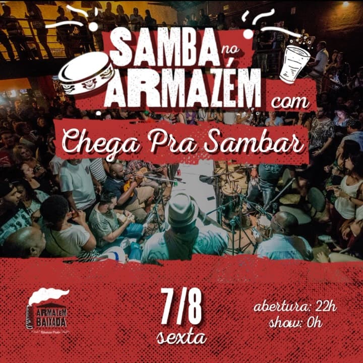 Flyer de Grupo Chega Pra Sambar