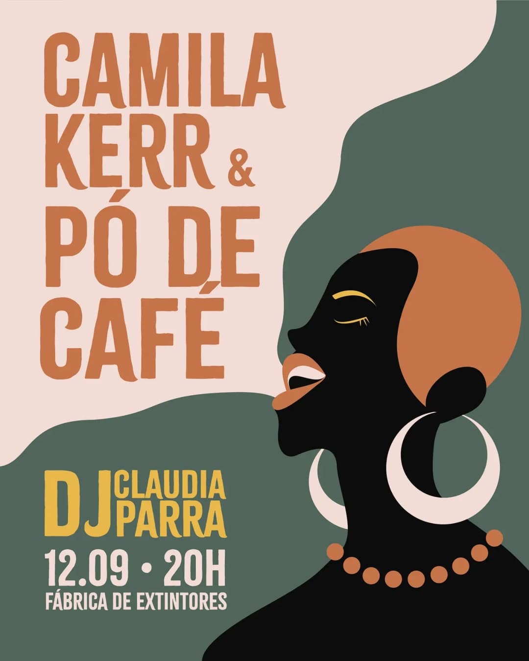 Flyer de Grupo Pó de Café e mais 2 artistas