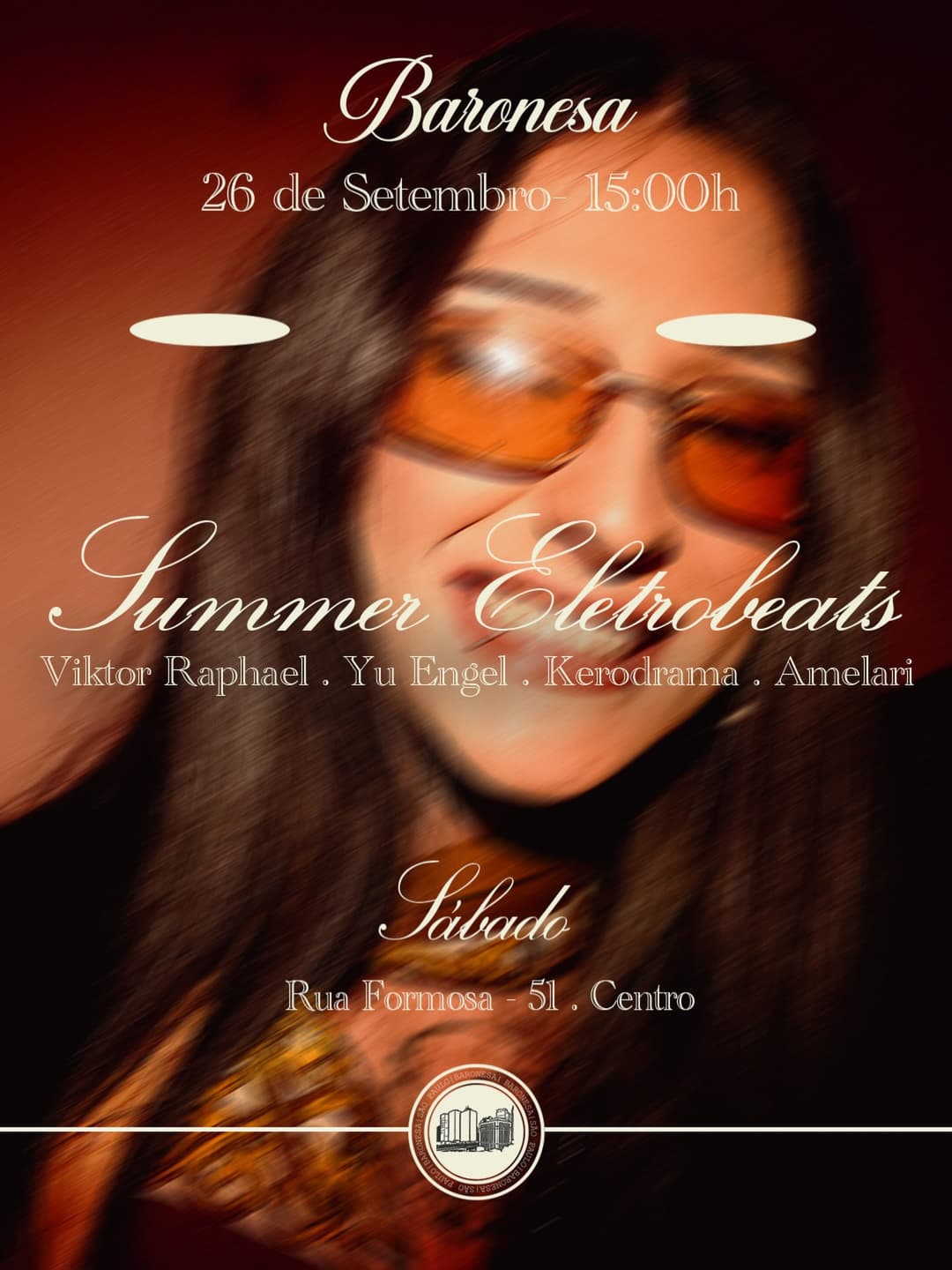 Flyer de Yu Engel, Viktor Raphael, Kerodrama e mais 2 artistas