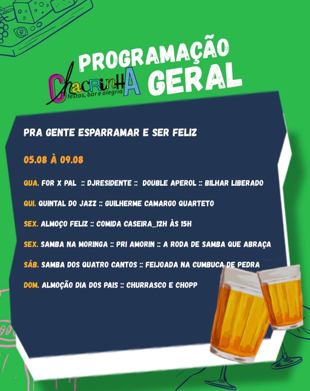 Flyer de Guilherme Camargo Quarteto