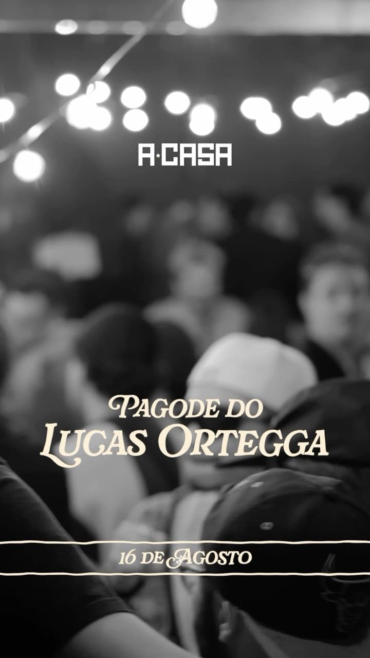 Flyer de Pagode do Lucas Ortegga