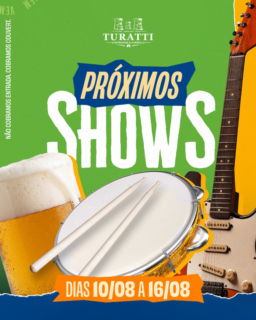 Flyer de André Luã, Patriota e Marina Cavalcante