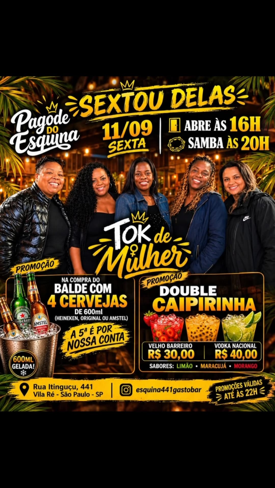 Flyer de Grupo Tok de Mulher