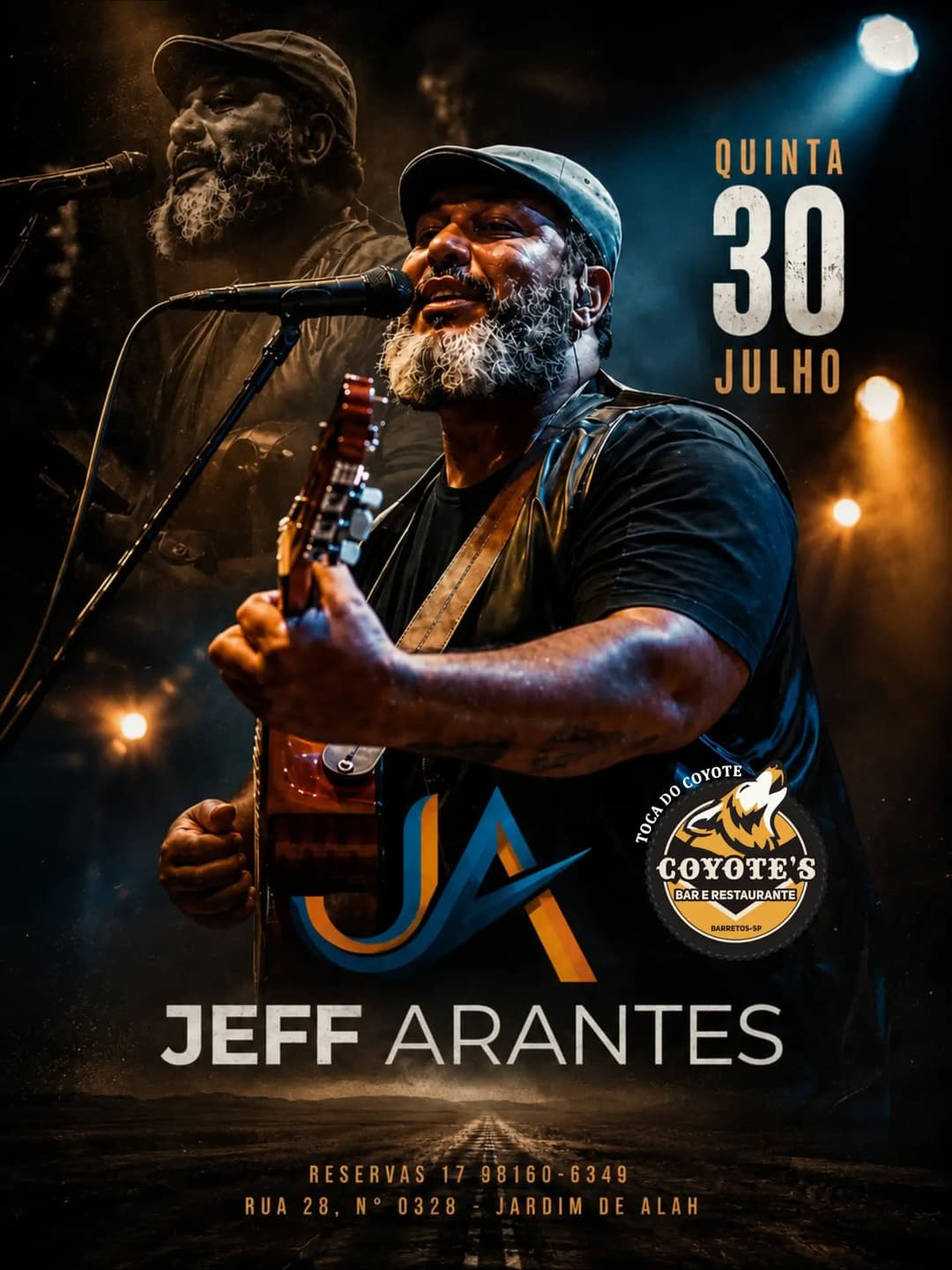 Flyer de Jeff Arantes