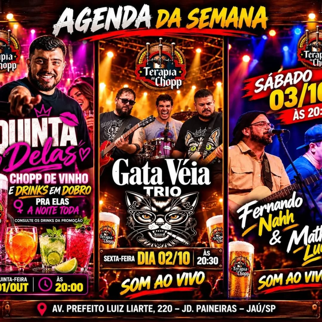 Flyer de Gata Véia Trio