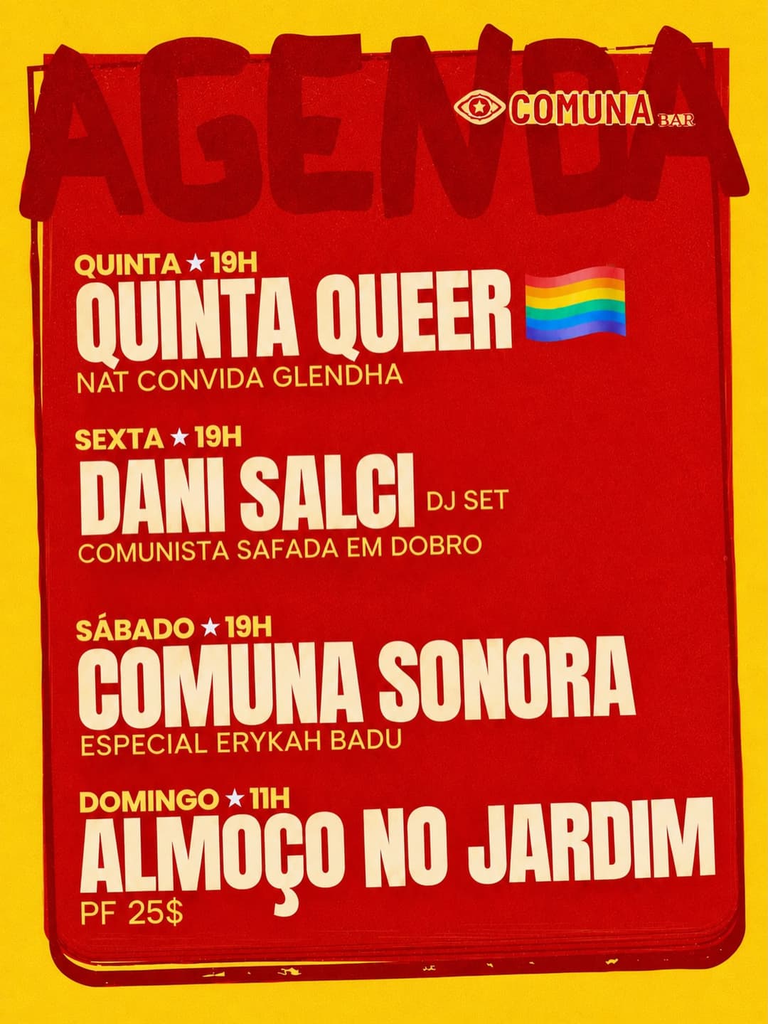Flyer de Comuna Sonora