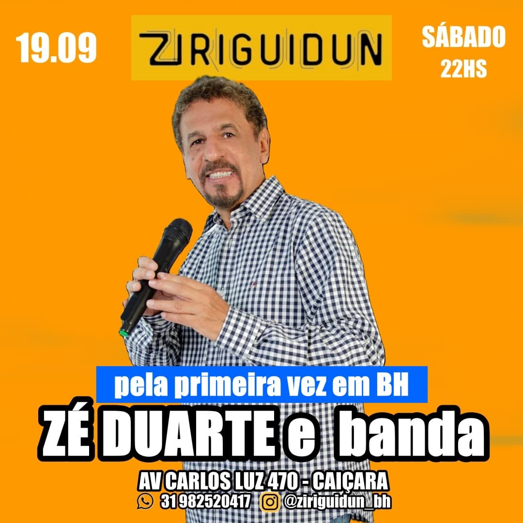 Flyer de Zé Duarte