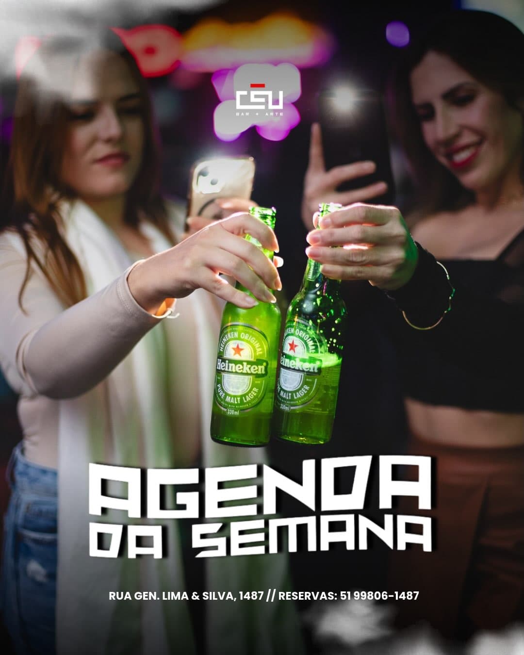 Flyer de Ronaldo e Convidados