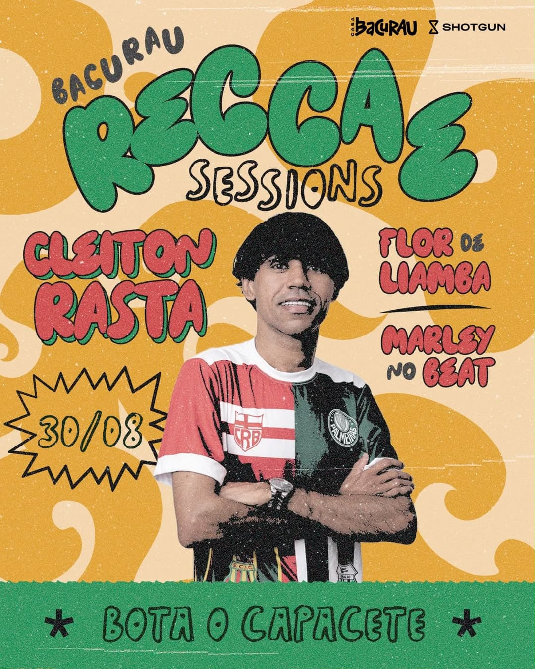 Flyer de Fabrica de Hits, DJ Cleiton Rasta e Flor de Liamba