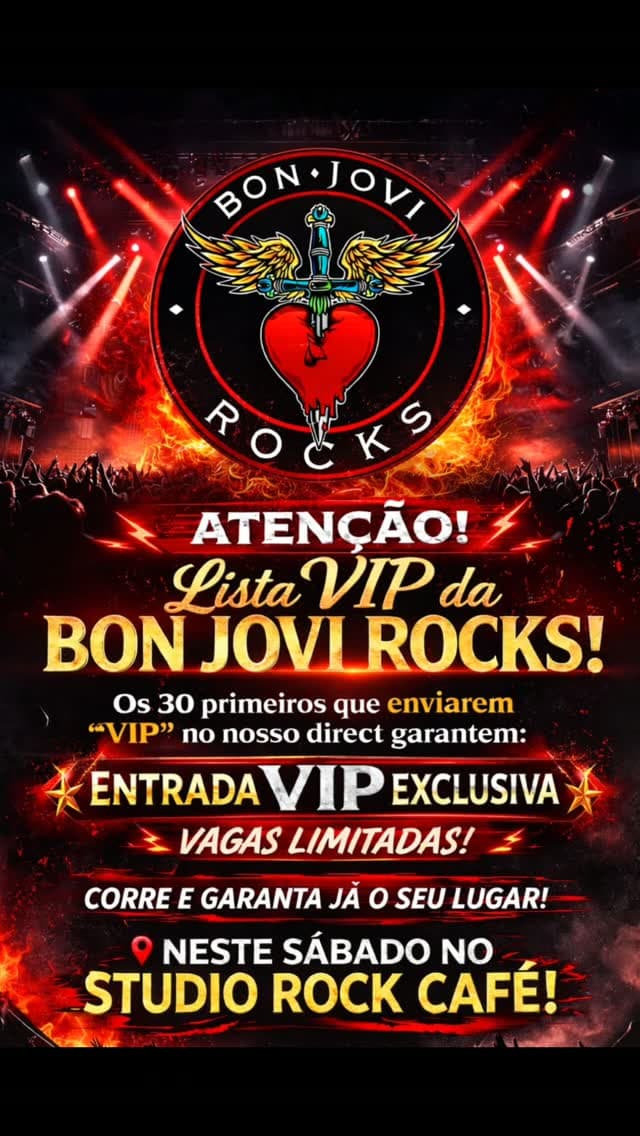 Flyer de Bon Jovi Rocks