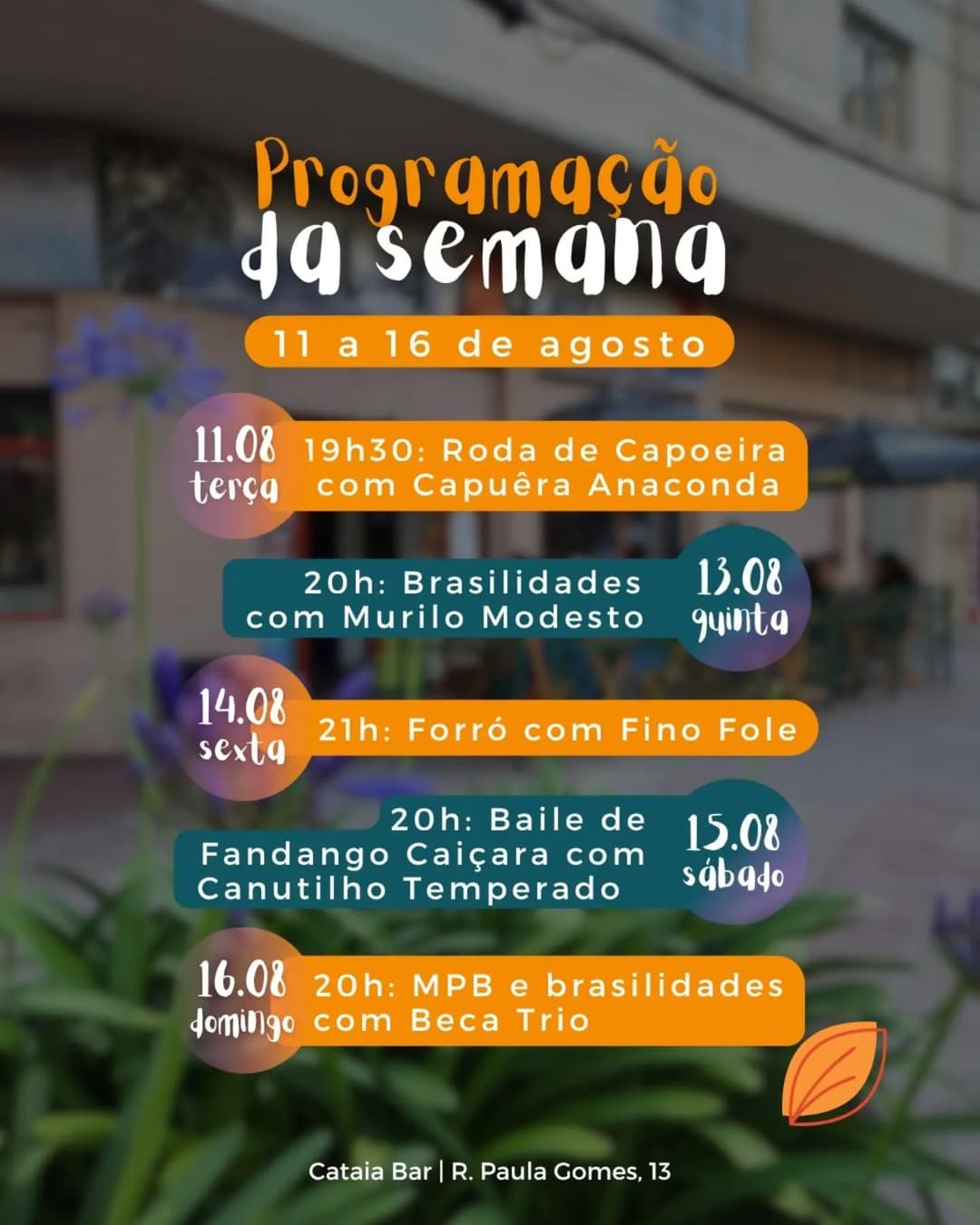 Flyer de Canutilho Temperado