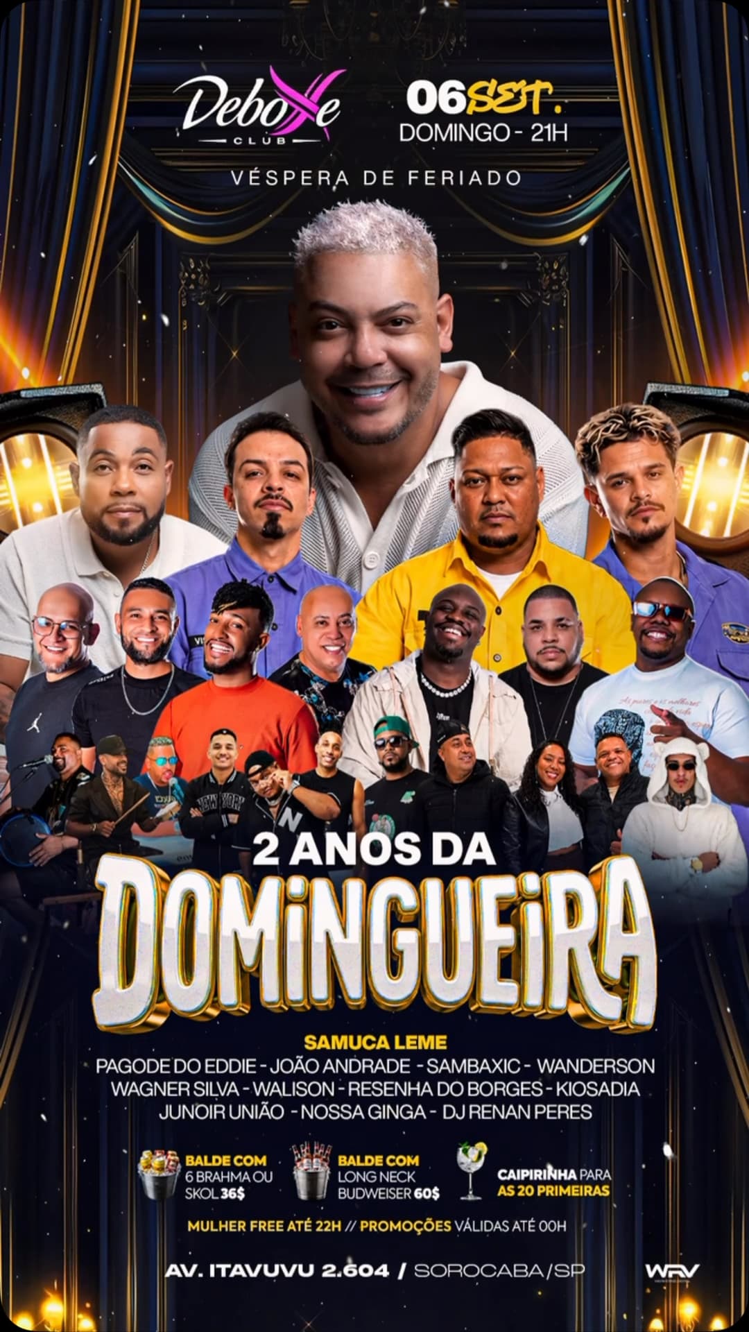 Flyer de Eddie, Samuca Leme, Wagner Silva e mais 8 artistas