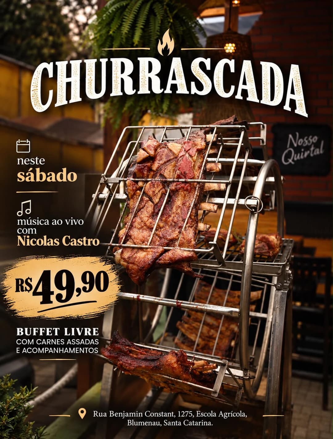 Flyer de Nicolas Castro