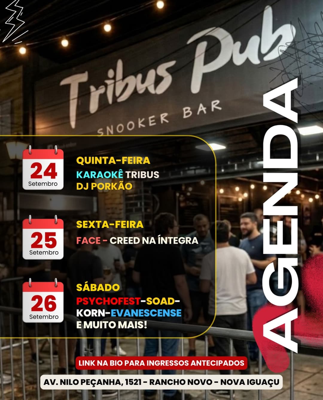 Flyer de Banda Face