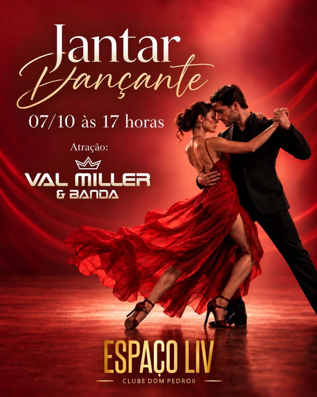 Flyer de Val Miller & Banda