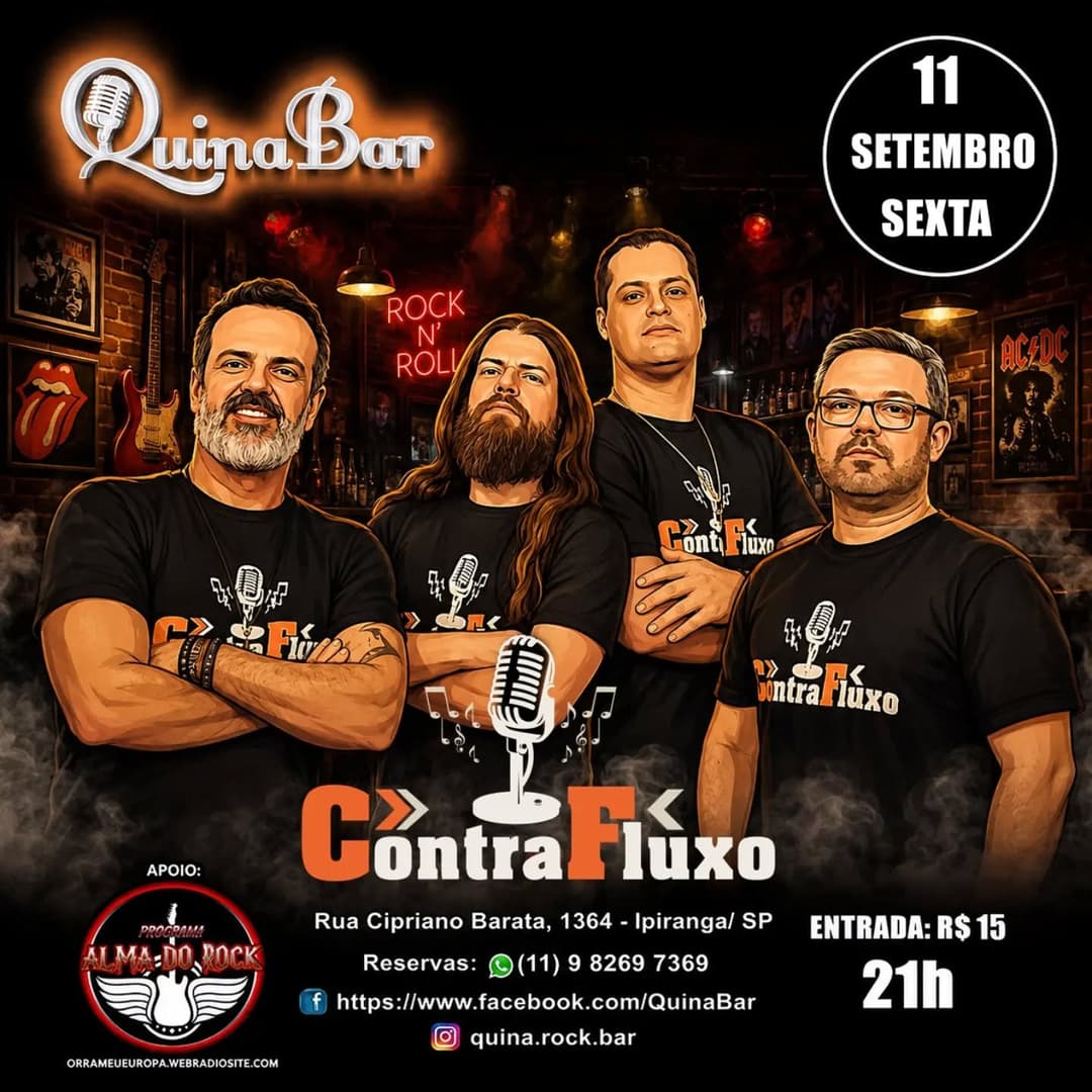 Flyer de Banda Contrafluxo