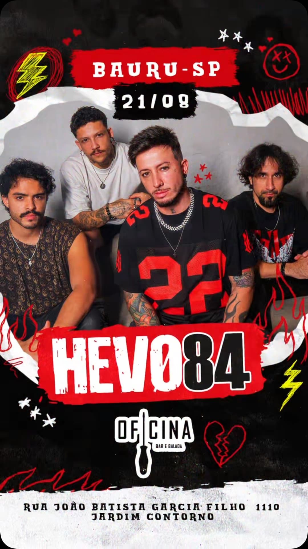 Flyer de Hevo84 e EMxTN