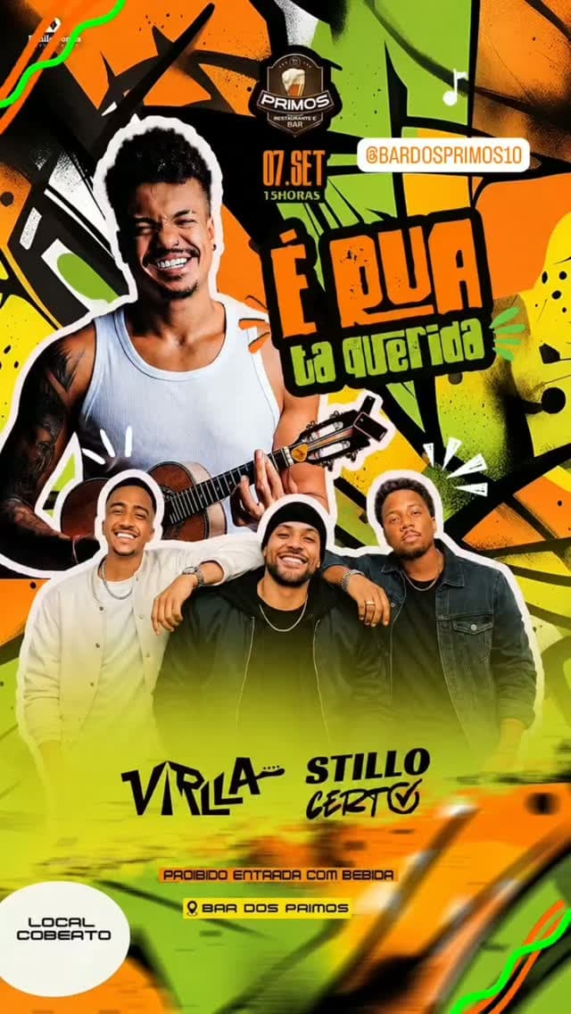 Flyer de Stillo Certo e Virlla