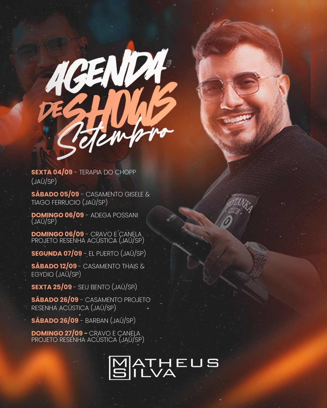Flyer de Matheus Silva