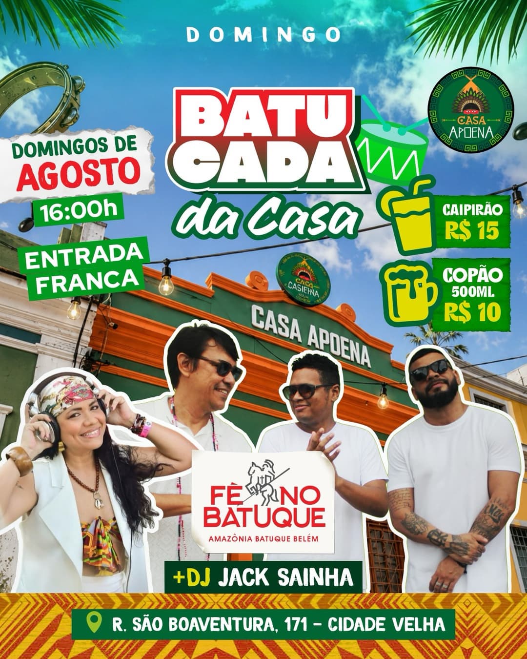 Flyer de Fé no Batuque