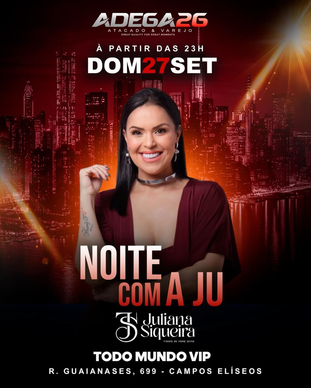 Flyer de Juliana Siqueira