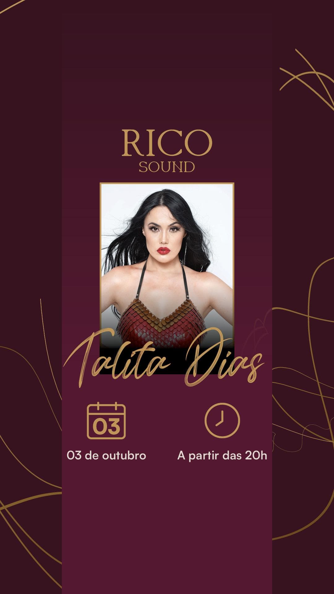 Flyer de Talita Dias