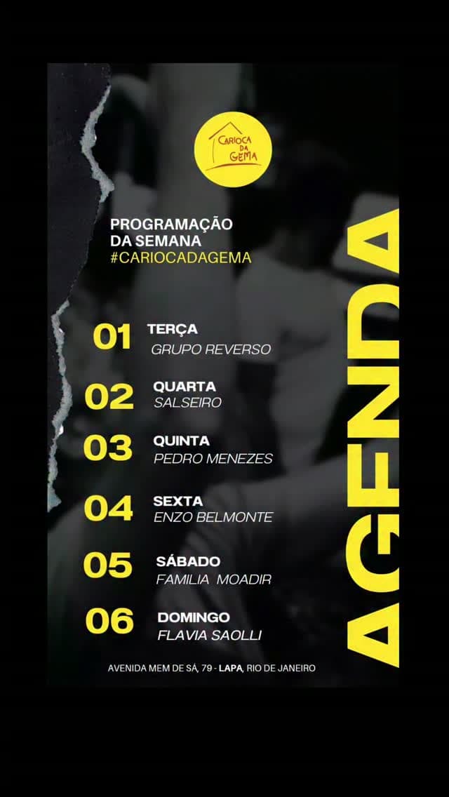 Flyer de Pedro Menezes