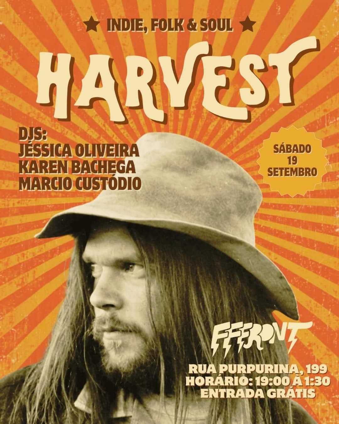 Flyer de Jéssica Oliveira, karenbachega e Márcio Custódio