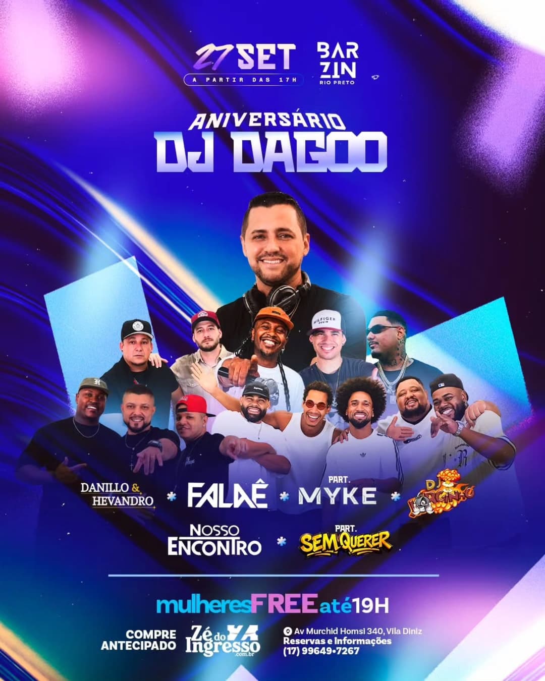 Flyer de Grupo Nosso Encontro e mais 6 artistas