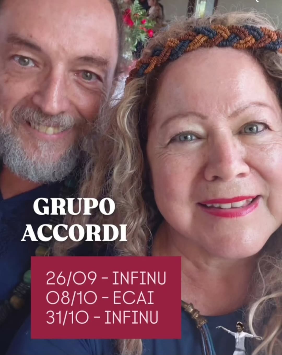 Flyer de Grupo Accordi e Pelos Caminhos da América