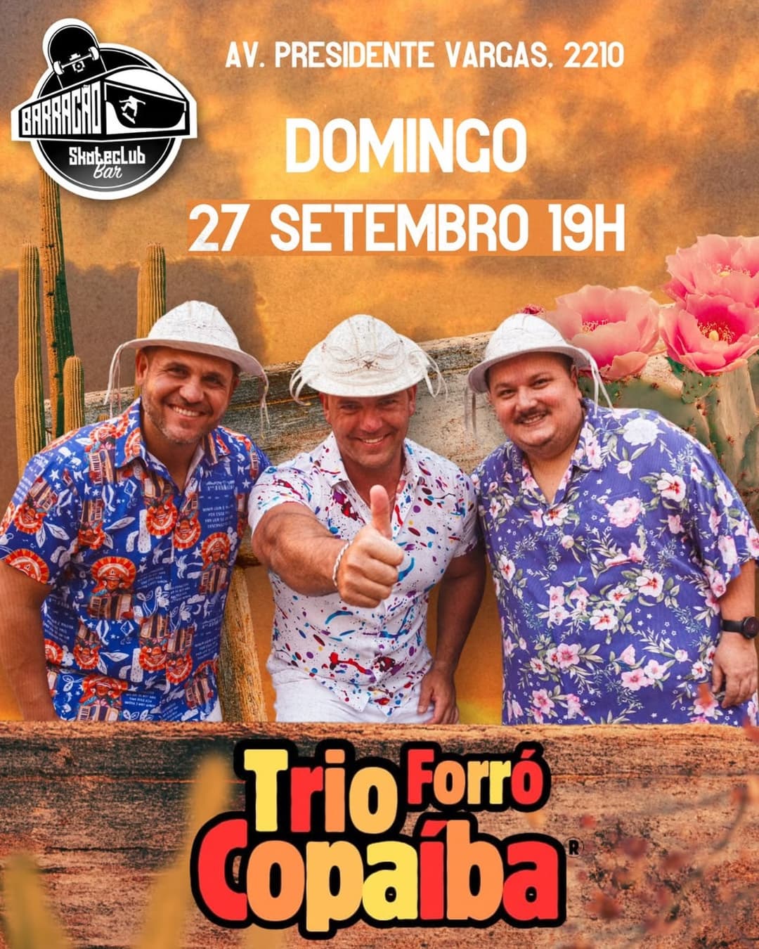 Flyer de Trio Forró Copaiba