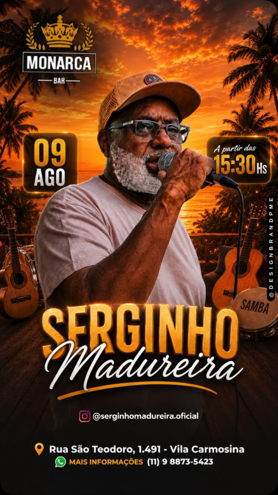 Flyer de Serginho Madureira