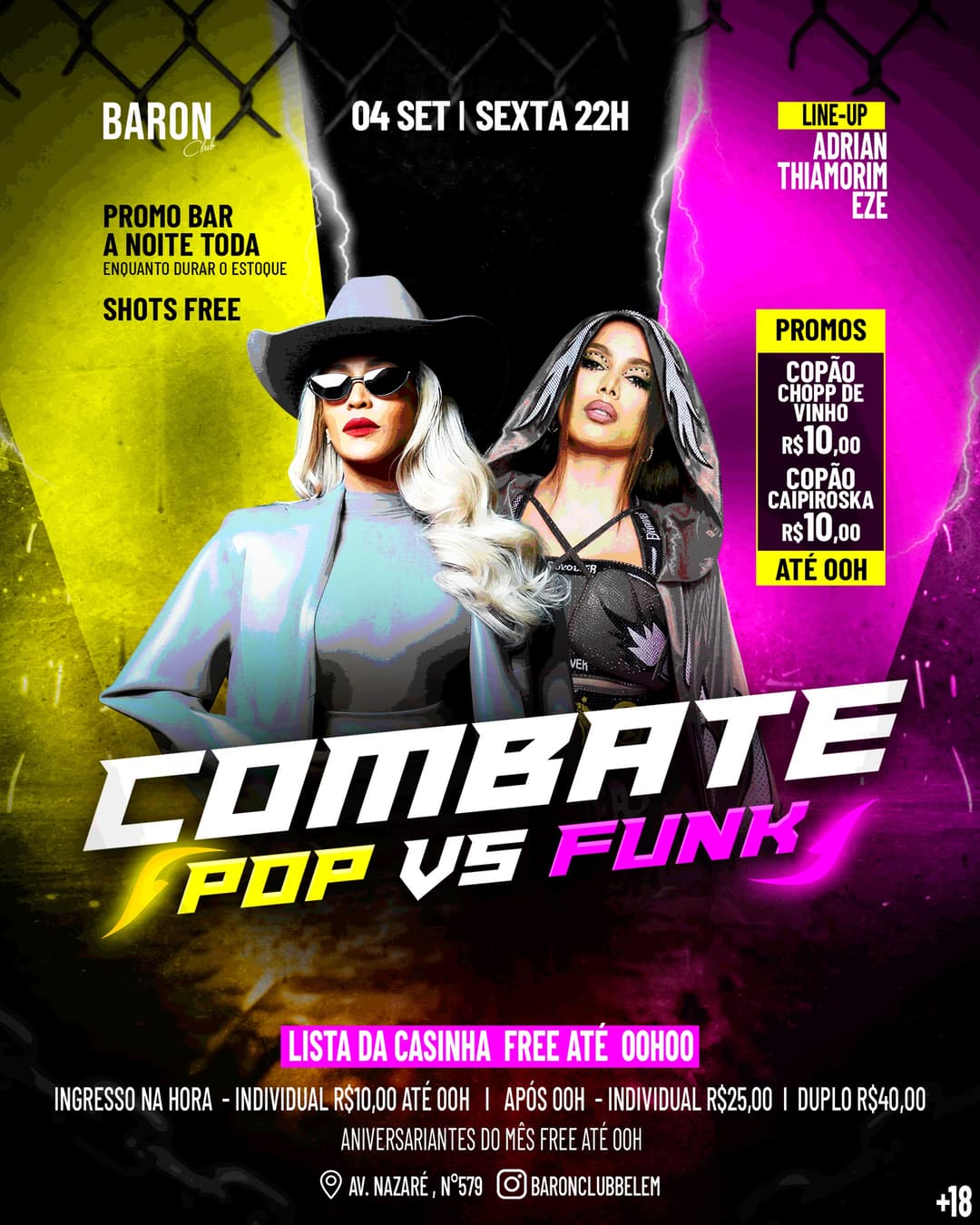 Flyer de Eze DJ, adrian_veras e thiamorim.dj