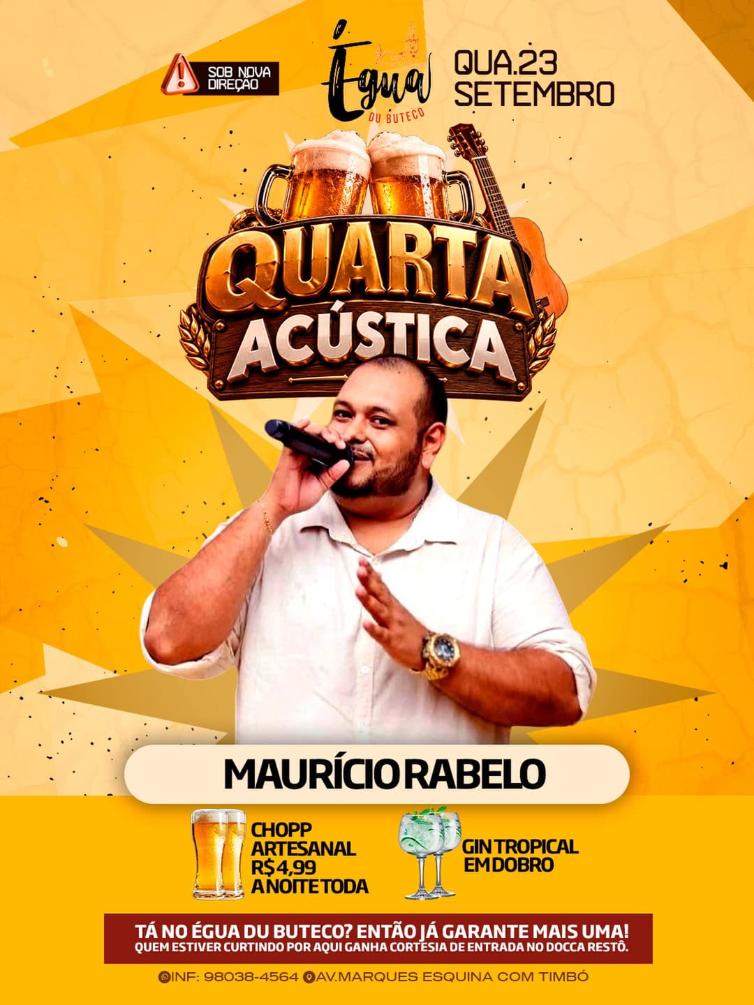 Flyer de Maurício Rabelo