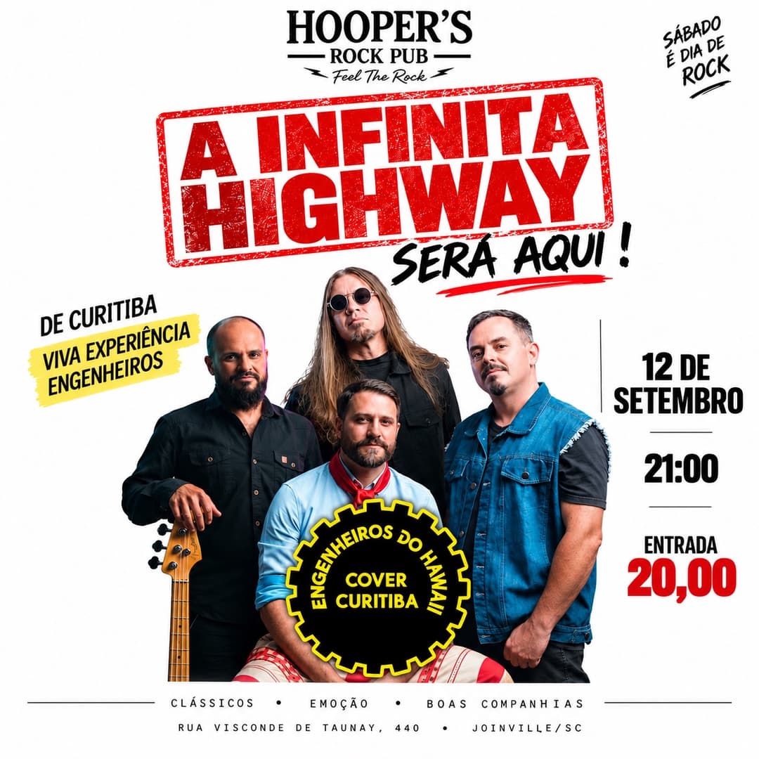 Flyer de Engenheiros do Hawaii Cover