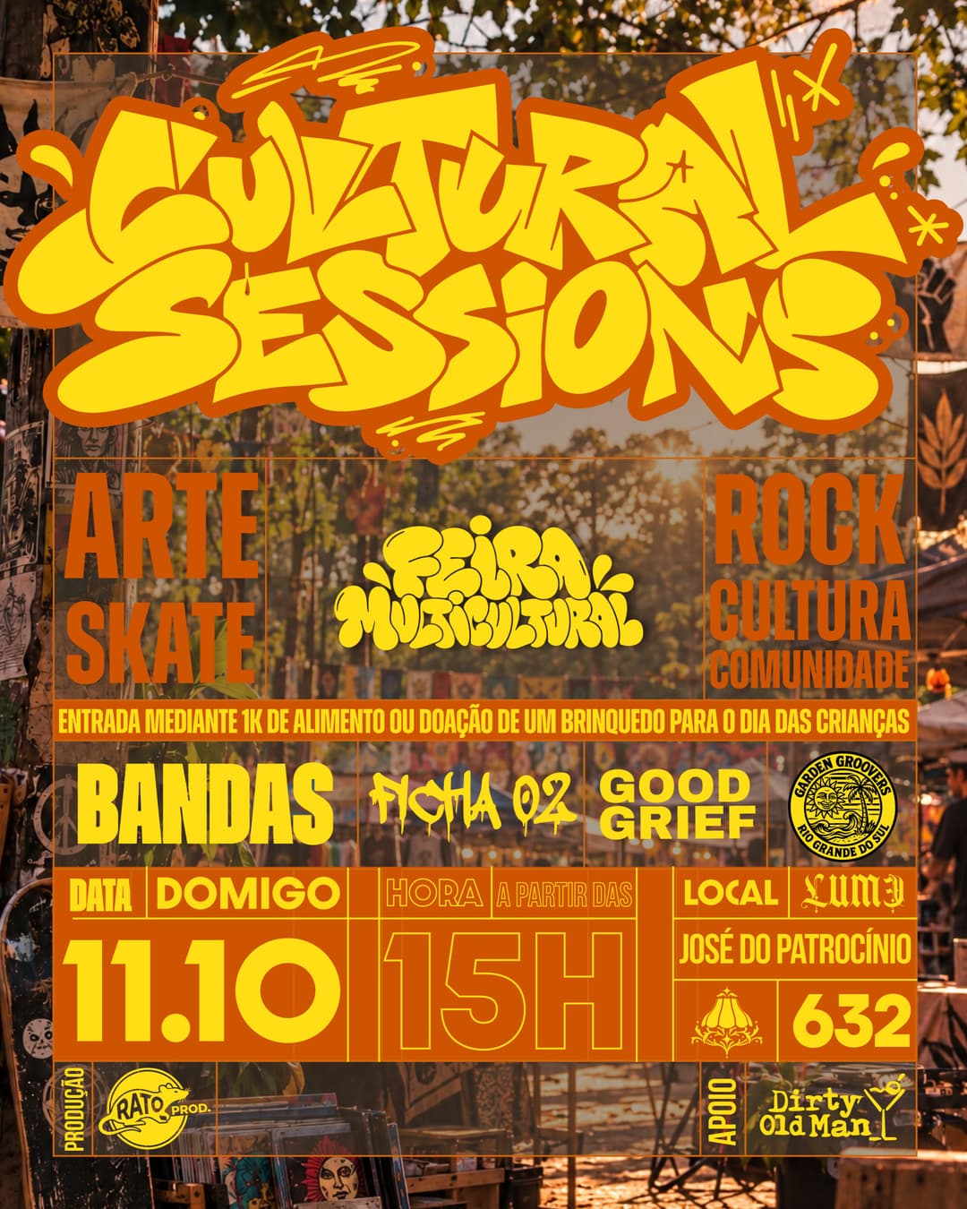 Flyer de Garden Groovers, FICHA 02 e GOOD GRIEF