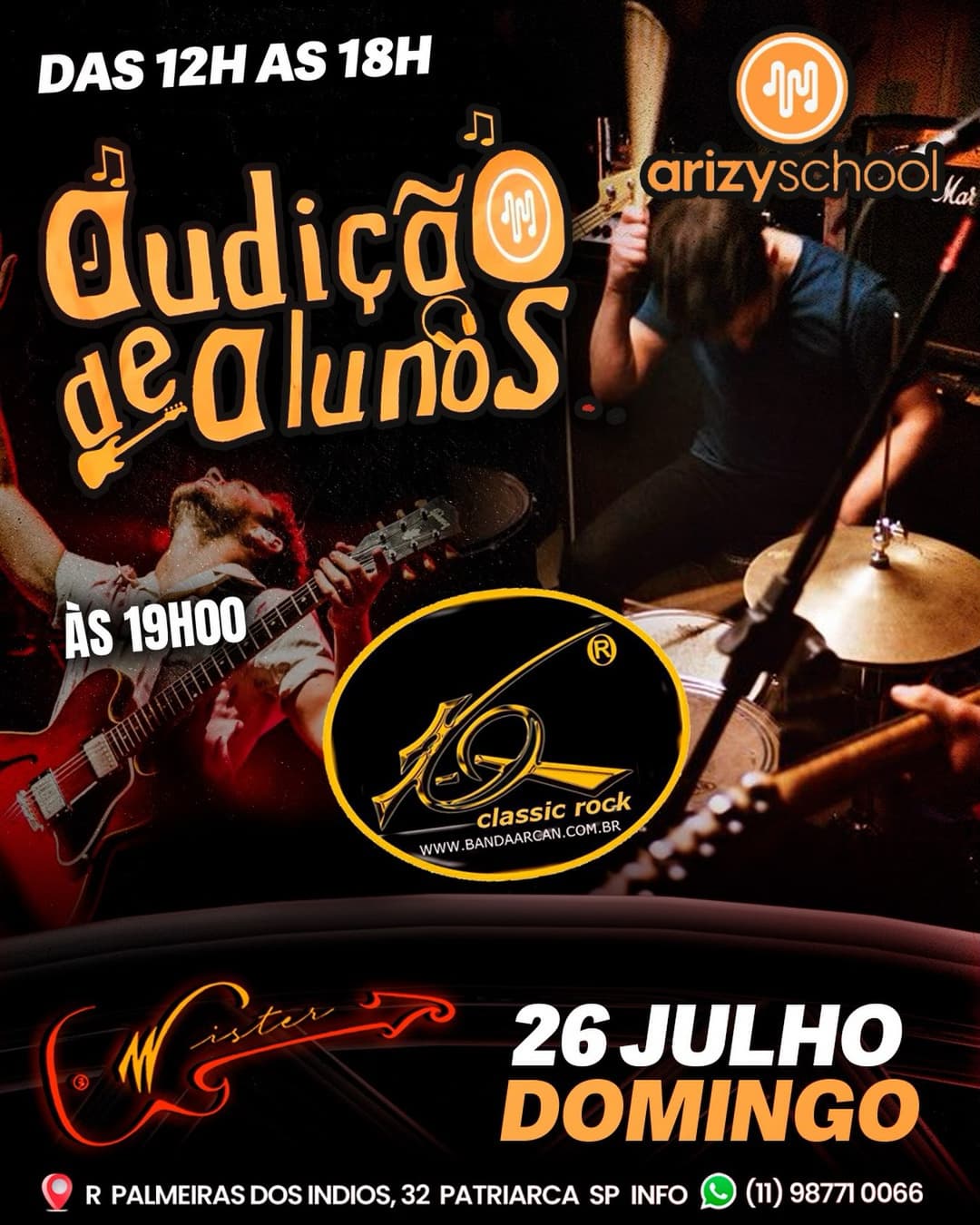 Flyer de Arcan Classic Rock